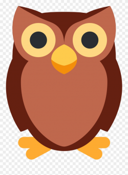 Cartoon Owl Clipart 22, Buy Clip Art - Twitter Owl Emoji - Png ...