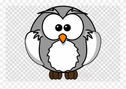 Download Grey Cartoon Owl Clipart Tawny Owl Clip Art - Owl On Book ...