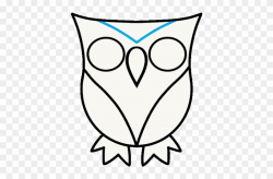 How To Draw Owl - Drawing Of A Owl Easy Clipart (#1009561) - PinClipart