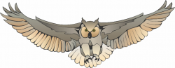 Flying Owl Clipart - Clipart Kid | Owls | Owl silhouette, Owl ...