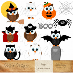 INSTANT DOWNLOAD - Digital Clip Art - Halloween clipart, Halloween ...
