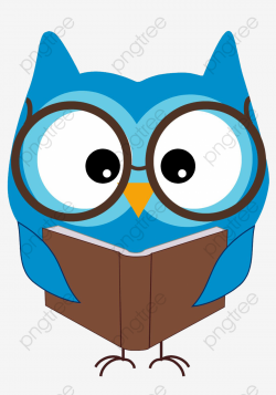 Owl Reading, Reading Clipart, Owl Clipart, Cartoon PNG Transparent ...