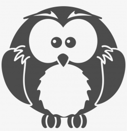 Owl Silhouette Png - Black And White Cute Owl Clipart - Free ...