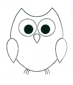 Simple Owl Outline | DIY Gifts | Owl outline, Owl templates, Owl stencil