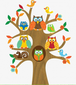 Fall Tree Owl Clipart & Free Clip Art Images #14478 - Clipartimage.com