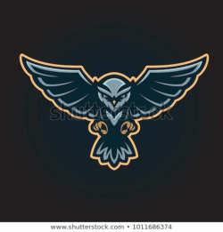 Flying owl logo mascot | Owl logo, Game logo design, Esports ...
