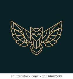 owl logo of lines | Owls | Owl logo, Owl tattoo design ...