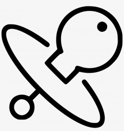 Pacifier Dummy Baby Binky Titty Comments - Chupete Blanco Y ...