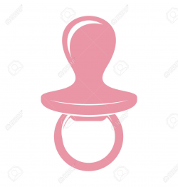 Pink Pacifier Clipart