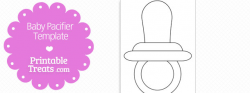 Printable Baby Pacifier Template — Printable Treats.com