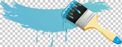 Paintbrush, Sky blue paint brush PNG clipart | free cliparts ...