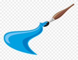 Blue Clipart Paintbrush Pencil And In Color Blue - Blue ...