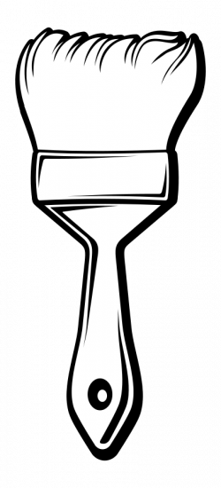 Paint Brush Clip Art Black And White | Clipart Panda - Free ...