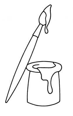 Free Black And White Paintbrush, Download Free Clip Art ...