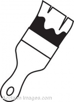 Painting Brush Clipart Black And White
