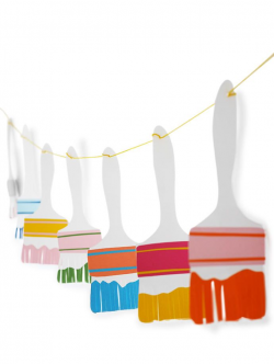 Paper Paintbrush Garland | Cute diy projects, Cute diys, Diy ...
