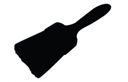 Paint brush silhouette vector | Silhouette vector, Paint ...