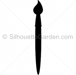 Paint Brush Silhouette