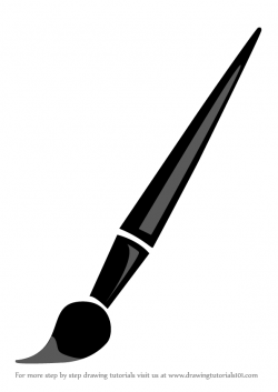 Learn How to Draw a Paint Brush (Everyday Objects) Step by ...