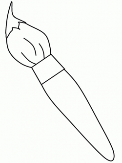 Paint Brushes Clipart Black And White
