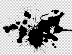 Ink GIMP Paint Brush, paint splatter, splash of black ink ...