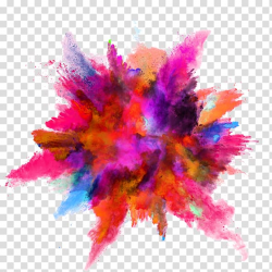 Color Powder Explosion, Color ink splash, assorted-color ...