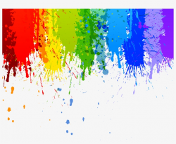 Colour Splash Drip Transparent Background Watercolor ...