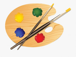Painting Clipart Paint Palette - Art Clipart Transparent ...