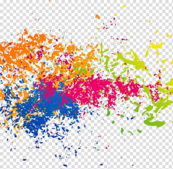Of paint splatter, Ink Brush effect transparent background ...