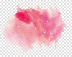 Pink and white illustration, Watercolor painting If(we ...