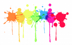 Multicolour Paint Splatter transparent PNG - StickPNG