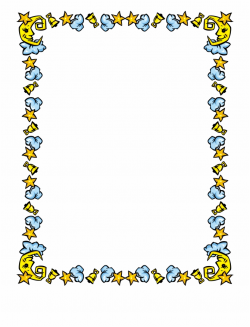 Night Sky Clipart Border - Borders Clip Art {#1009261} - Pngtube