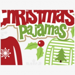 Christmas Pajama Party Clip Art - Illustration , Transparent ...