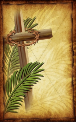 Palm Sunday Church Bulletin Cover | Cross Bulletin Covers