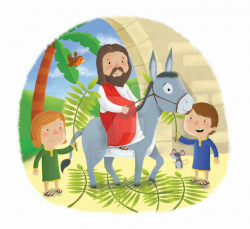 Palm Sunday Clipart Jesus On Donkey & Free Clip Art Images #10734 ...