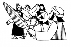 Palm Sunday Clipart Black And White | Free download best Palm Sunday ...