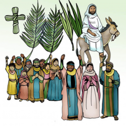 Palm Sunday Christian Clip-Art! Lenten Easter Season 30 pcs. BW/COLOR!