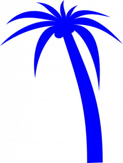 Blue Palm Tree Clip Art at Clker.com - vector clip art online ...