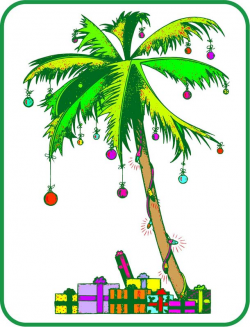 Window Art in Vinyl Etchings: Florida Christmas Palm Tree - Etched ...