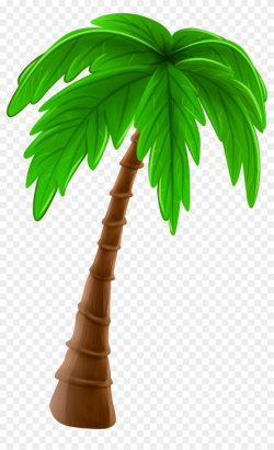 Palm Tree Cartoon Png Clip Art Image - Coconut Tree Art Png ...