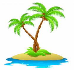 Island with Palm Trees Transparent Clipart | Gallery Yopriceville ...