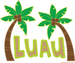Luau Palm Tree Clipart - Clip Art Bay