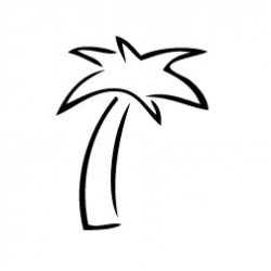 palm tree tattoo idea | Summer ideas | Palm tree outline, Tree ...