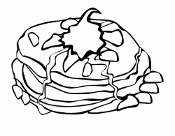 Breakfast, Pancakes Png - Pancake Clipart Black And White ...
