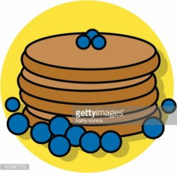 blueberry pancakes Clipart Image | +1,566,198 clip arts