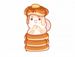 Drawn Pancake Cute - Cute Pancake Chibi Free PNG Images ...