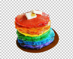 Pancake Breakfast Waffle Bacon Rainbow PNG, Clipart, Baked ...