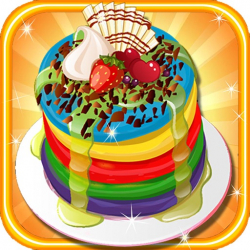 Rainbow Pancakes Cake free Cooking games for girls by ...