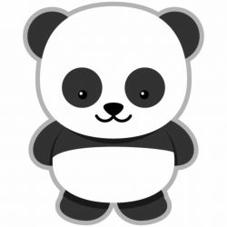 Cute panda head clipart free - WikiClipArt