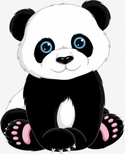 Cute Cartoon Panda, Cute Clipart, Cartoon Clipart, Panda Clipart PNG ...